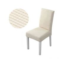 Housse de chaise extensible 4 pièces, housse de chaise salle à manger housse de chaise beige épaisse convient à une variété de scénarios maison hôtel
