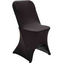 Mob Event Pro - Housse de chaise pliante noire avec ouverture