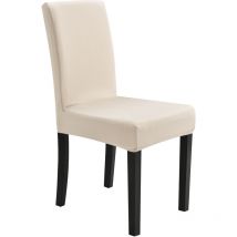 [neu.haus] - Housse de chaise protecteur élastique sable