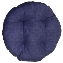 Webmarketpoint - Housse de chaise ronde liseré bleu
