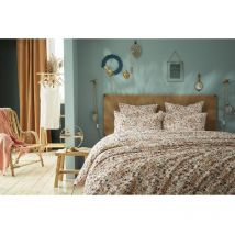 Housse de couette 1 pers 140 x 200 cm double gaze de coton capucine pampa