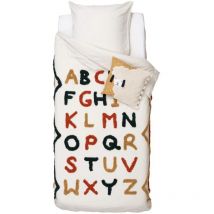 Housse de couette + 1 taie 140 x 200 cm Oasis en coton lave et tufte