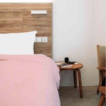 Housse de couette 100% coton rose 200x200 cm Tradilinge