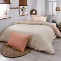 Tradilinge - Housse de couette 100% coton biologique ficelle 260x240 cm