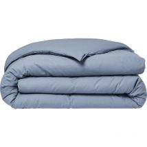 Housse de couette Today Essential - 140 x 200 cm - 1 personne - 100% Coton uni - Denim