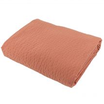 Housse de couette coton POPPY effet gaufré Seersucker 260x240 cm