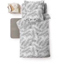 Housse de couette 140 x 200 cm Botania gris