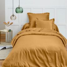 Housse de couette 140 x 200 cm 'Prémium' pour lit 1 place - Prémium Miel