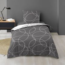 Housse de couette 140x200 Elton + taie microfibre
