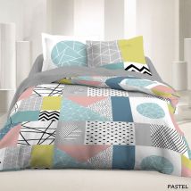 Housse de couette 2 places 220 x 240 cm Microfibres - Paster