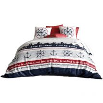Housse de couette + 2 taies 240 x 260 cm Babord