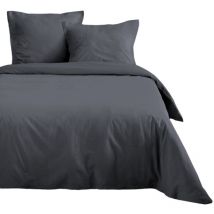 Housse de couette 200 x 200 cm uni Ardoise