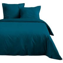 Housse de couette 200 x 200 cm uni Bleu petrole