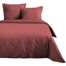 Housse de couette 200 x 200 cm uni Rouge