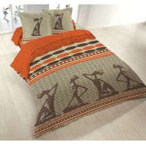 Housse de couette 200x200 Zulika + 2 taies polycoton