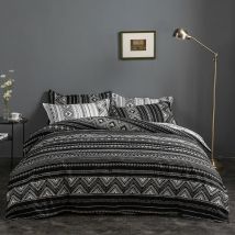 Housse de couette 200x230cm + 2 Taies d'oreiller 51x76cm, Pour deux personnes
