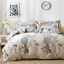 Housse de couette 200x230cm + 2 Taies d'oreiller 51x76cm, Pour deux personnes
