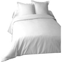 Housse de couette 220 x 240 cm uni Blanc Alice