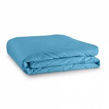 Housse de couette 240 x 220 unie turquoise 100% Coton / 57 Fils/cm²