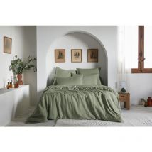 Housse de Couette 240 x 220 cm - Satin d'Eucalyptus Uni Lysandre Thym
