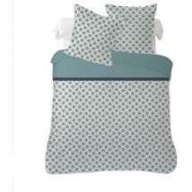 Housse de couette 240x220 blue + 2 taies 100% coton
