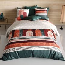 Housse de couette 240x220 Galio + 2 taies coton 57 fils