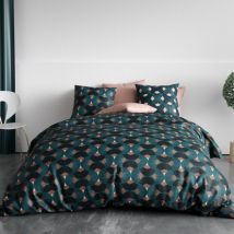 Housse de couette 240x220 greek + 2 taies coton 57 fils