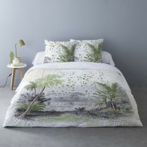 Housse de couette 240x220 Jersey + 2 taies coton 42 fils
