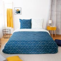 Housse de couette 240x220 List + 2 taies microfibre