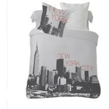 Housse de couette 240x220 New York + 2 taies coton 52 fils