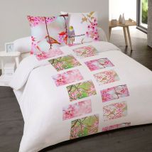 Housse de couette 240x220 Oiseau + 2 taies