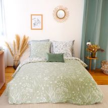 Housse de couette 240x220 Susie Satin + 2 taies 100% coton 78 fils
