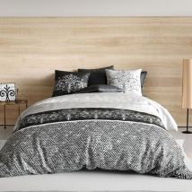 Housse de couette 240x220 Tayla + 2 taies coton 57 fils