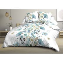 Housse de couette 240x260 + 2 taies - Microfibre - Bloom
