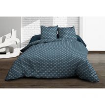 Housse de couette 240x260 + 2 taies - Pur coton 57 fils - Alya