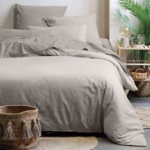 Housse de couette 240x260 Horizon lin 100% coton bio 57 fils