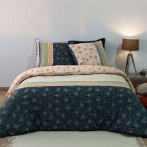 Housse de couette 260x240 + 2 taies Bella coton Percale 71 fils