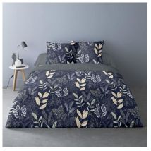 Housse de couette 260x240 gaia + 2 taies matière Polaire