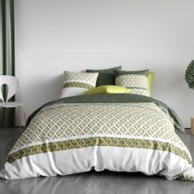 Housse de couette 260x240 nayaa + 2 taies coton 57 fils