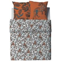 Housse de couette 260x240 Savane + 2 taies coton 57 fils
