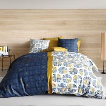 Housse de couette 260x240 Sirius + 2 taies coton 57 fils