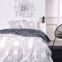 Housse de couette 260x240 Sunshine 13.40 + 2 taies 100% coton 57 fils