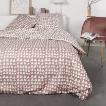 Housse de couette 260x240 Minitri + 2 taies 100% coton flanelle