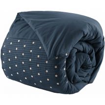 Housse de couette 100% coton 57 fils 200x200 cm AGATHE Mûre