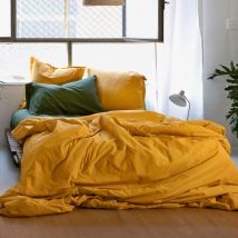 Housse de Couette Basic 180x220 cm (Lit 105) Moutarde