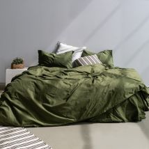 Housse de couette Basic 240x220 cm (Lit 150/160) Vert olive