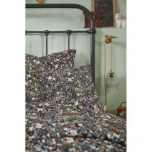 Housse de couette 'Capucine' toutes dimensions 'Gaze de Coton' - Couleur: Capucine Minuit - Taille de housse de couette: Housse de couette 140 x 200