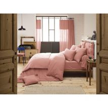 L'effet Papillon - Housse de couette gaze de coton Luxe 200 x 200 cm Rose pêche