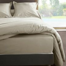 Ac-deco - Housse de couette Lin en percale de coton 80 fils 260 x 240 cm