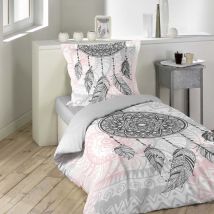 Housse de couette enfant 140x200 cm 100% coton + 2 taies d'oreiller